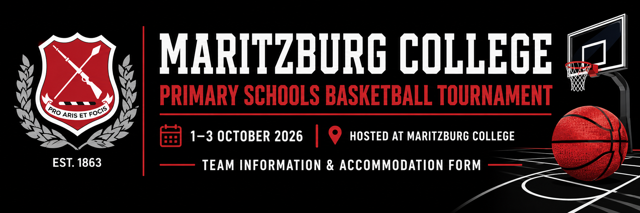 Maritzburg College Primary Schools Basketball Tournament banner